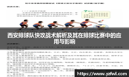西安排球队快攻战术解析及其在排球比赛中的应用与影响